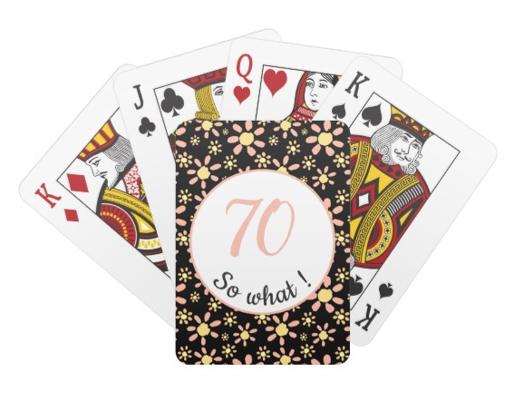 70 Birthday Playing Cards - Fun Gift for 70th Birthday