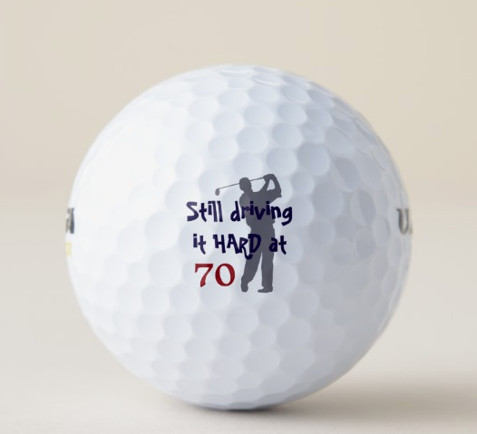 70th Birthday Golf Balls - 70th Birthday Gift Ideas for Men