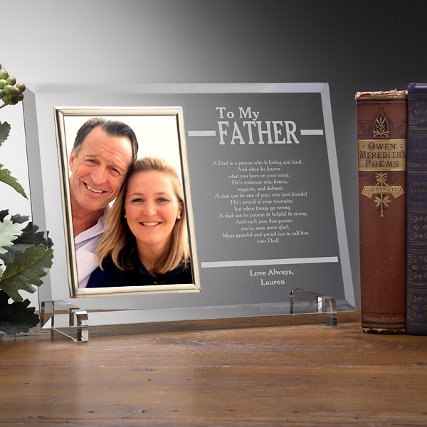 To My Father Personalized Frame - 70th Birthday Gift Ideas for Dad