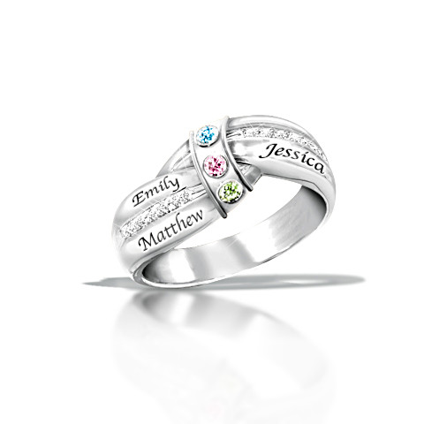 A Mother's Embrace Personalized Ring - 70th Birthday Gift Ideas for Mom