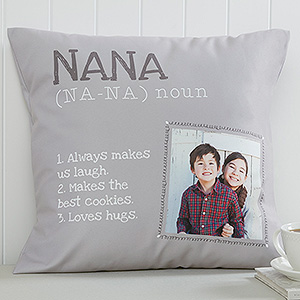 Personalized Definition of Grandma Throw Pillow